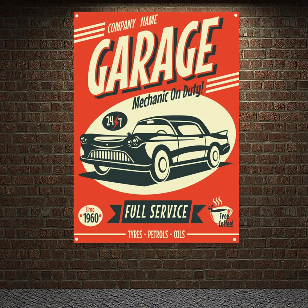 Póster de tienda de reparación - Auto Repair Shop Banners reseña y precio