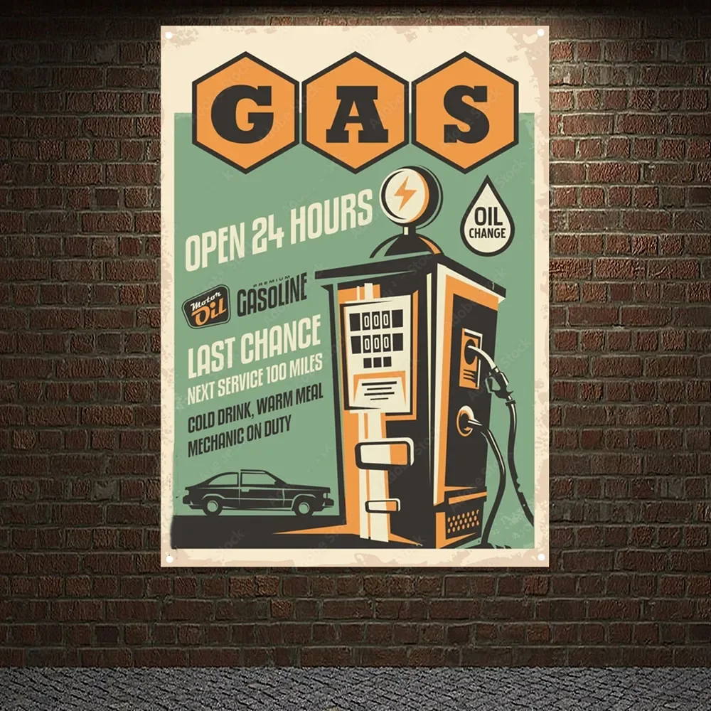 Estación de gasolina abierta l - Auto Repair Shop Banners reseña y precio