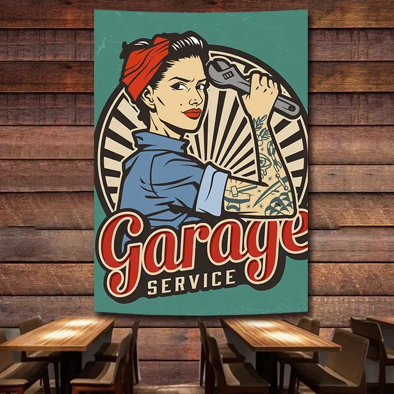 Servicio de GARAGE, póster de  - Auto Repair Shop Banners reseña y precio